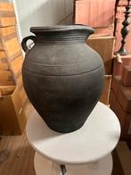 Hoffz Zwarte aardewerk kruik, Huis en Inrichting, Woonaccessoires | Vazen, Ophalen, 50 tot 75 cm, Zwart, Aardewerk of Porselein