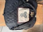 Leren/stoffen motorjas Vintage/Retro, Ophalen of Verzenden, Jas | leer