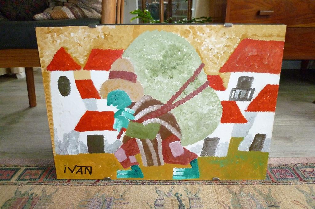 Schilderij, Peru, 1974, Antiek en Kunst, Ophalen of Verzenden