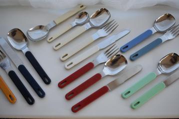 Mepal mes lepel vork lepeltje groen blauw wit rood geel beschikbaar voor biedingen