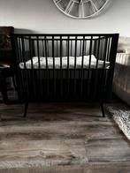 Zwarte box met teddy baby’s only boxkleed, Kinderen en Baby's, Boxen, Ophalen, Gebruikt, Boxkleed