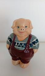 Keramische dikvarkensspaarpot, Vintage spaarpot van keramiek, Verzamelen, Spaarpotten, Ophalen of Verzenden, Zo goed als nieuw