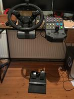 Logitech Farming Simulator Stuur + Side Panel, Computers en Software, Joysticks, Ophalen, Gebruikt