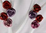 Mooie en aparte gekleurde roosjes oorbellen NIEUW, Sieraden, Tassen en Uiterlijk, Oorbellen, Overige materialen, Overige kleuren
