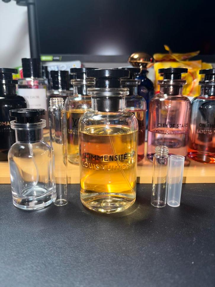 Louis Vuitton - L’immensite Sample/Decant, Sieraden, Tassen en Uiterlijk, Uiterlijk | Parfum, Zo goed als nieuw, Ophalen of Verzenden