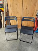 2x klapstoel, Huis en Inrichting, Ophalen, Twee, ., Zwart