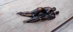 Bronzen beeldje " vrouwenliefde"  van Janneke Ros, Ophalen of Verzenden, Gebruikt, Dier