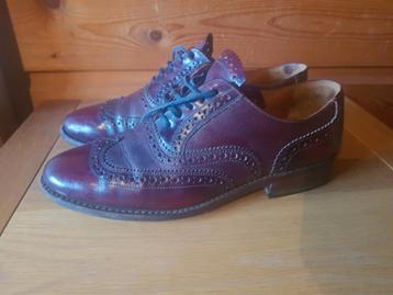 Bordeaurode Floris van Bommel herenschoenen maat 7,5 *zgan* beschikbaar voor biedingen