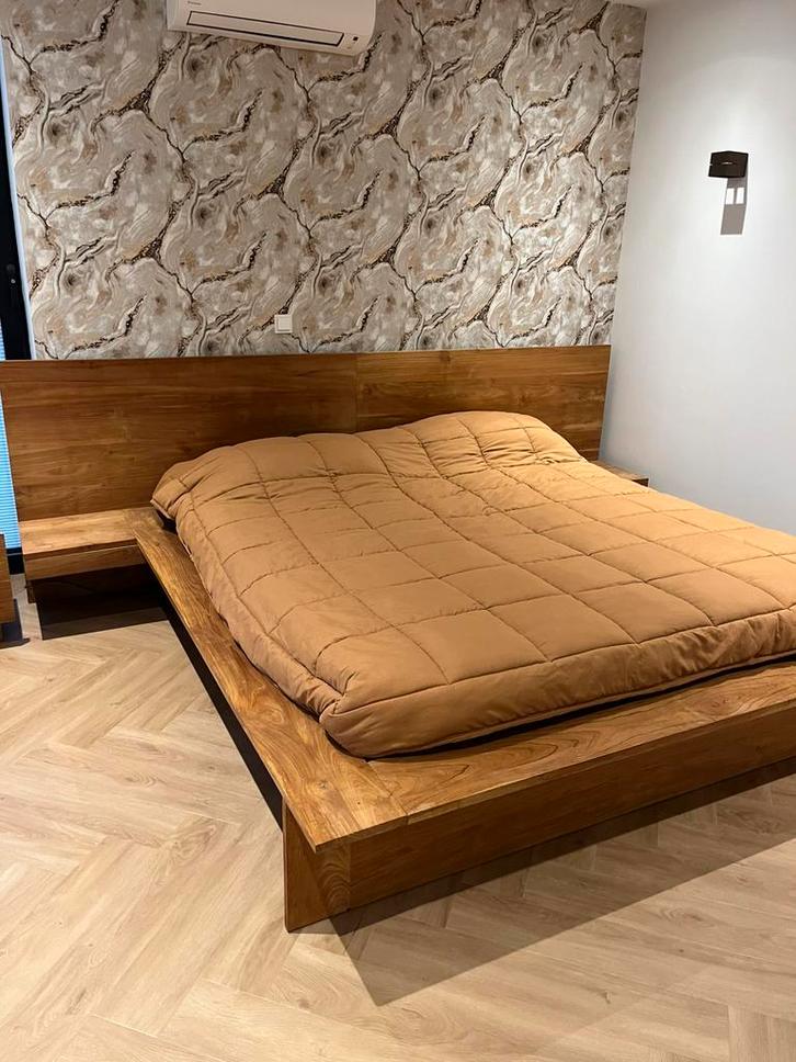 Bed 180 x 210, bedombouw, Huis en Inrichting, Slaapkamer | Complete slaapkamers, Zo goed als nieuw, Tweepersoons, Ophalen