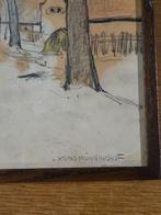 Xeno Munninghoff 1873-1944 straat Oegstgeest, Ophalen of Verzenden