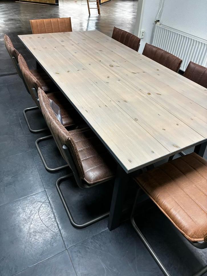 Eetkamertafel met 8 Stoelen - Nieuw!, Huis en Inrichting, Tafels | Eettafels, Nieuw, 150 tot 200 cm, 200 cm of meer, Vijf personen of meer