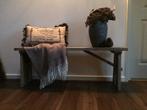 Trendy bankje van hout, 100x24x43 (lxbxh) nieuw, afgelakt, Huis en Inrichting, Overige Huis en Inrichting, Ophalen of Verzenden