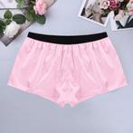 Roze satijnen boxershort / boxer onderbroek maat M L XL, Kleding | Heren, Ondergoed, Verzenden, Roze, Boxer
