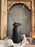Houten, nepalese kruik, Huis en Inrichting, Woonaccessoires | Overige, Ophalen of Verzenden, Gebruikt