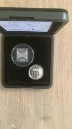 PTT Post Zilveren postzegel en 1 zilveren gulden, Postzegels en Munten, Munten | Nederland, Ophalen, 1 gulden, Koningin Juliana