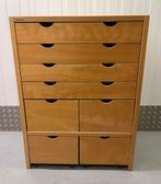 Vintage papierkast knutselkast Schilte schoolkast, Ophalen, Gebruikt, 5 laden of meer, 100 tot 150 cm