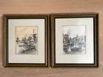 schilderij D. van Hoven (set van 2), Antiek en Kunst, Ophalen of Verzenden