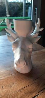 Hertenhoofd kaarsenstandaard - Kerstdecoratie, Overige materialen, Gebruikt, Binnen, Ophalen of Verzenden