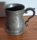 Antieke Tinnen Pint Maatbeker victoriaans., Antiek en Kunst, Antiek | Tin, Ophalen of Verzenden