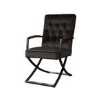 Luxe Tower Living Luton Stoel - Zwart, Ophalen, Zwart, Nieuw, Metaal