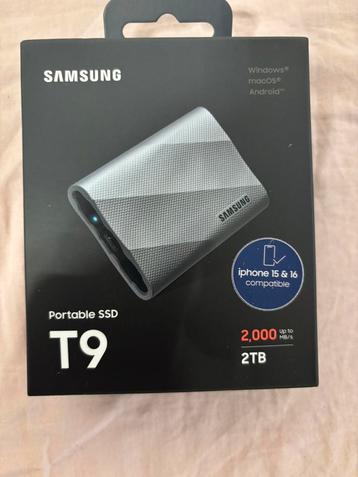 Samsung T9 Portable SSD 2TB-2000 MB/s - NEW beschikbaar voor biedingen