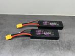 2x lipo HRB 2S 6000mah 60C XT90 connector, Ophalen of Verzenden, Zo goed als nieuw