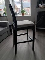 2x IKEA Ekedalen barstoelen hoge stoelen - Bruin/Grijs, Huis en Inrichting, Barren, Ophalen, Gebruikt