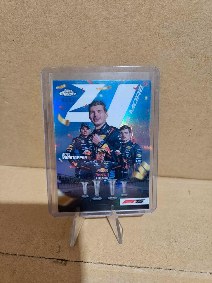 Max Verstappen Topps Chrome F1 Refractor Insert, Hobby en Vrije tijd, Stickers en Plaatjes, Nieuw, Plaatje, Ophalen of Verzenden
