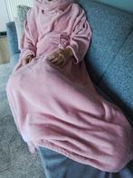 Zgan roze tv deken met mouwen one size, Ophalen of Verzenden, Zo goed als nieuw, Maat 38/40 (M), Roze