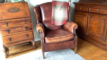 Schapenleer oorfauteuil beschikbaar voor biedingen
