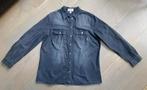 Te koop: Mooi grijs/zwart overhemd van JOHN BANER MT: 46 M/L, Zwart, John Baner, Ophalen of Verzenden, Halswijdte 41/42 (L)