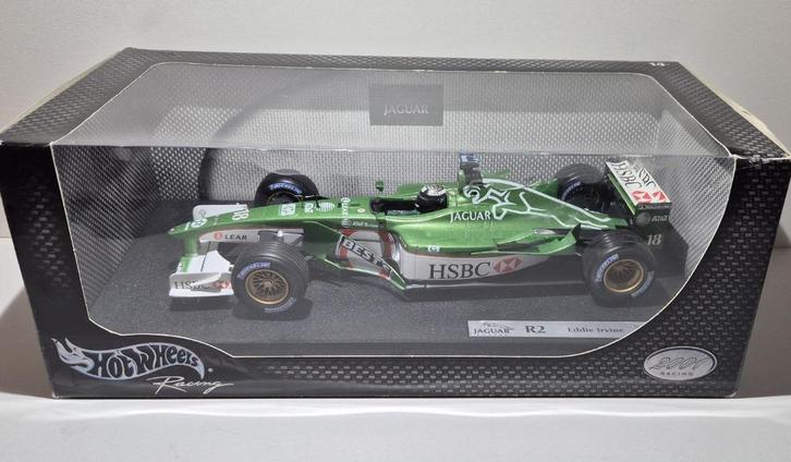 F1 Jaguar R2 Eddie Irvine incl Ovp.  1/18, Hobby en Vrije tijd, Modelauto's | 1:18, Zo goed als nieuw, Auto, Hot Wheels, Ophalen of Verzenden