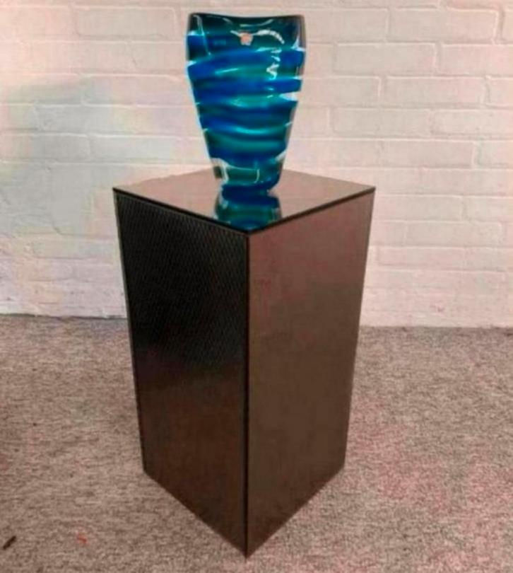 Zuil pilaar Hollywood Regency glazen spiegel Pilaar., Huis en Inrichting, Woonaccessoires | Zuilen en Pilaren, Ophalen of Verzenden