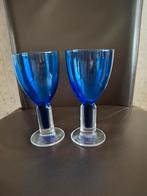 2 Blauwe Glazen, Ophalen of Verzenden