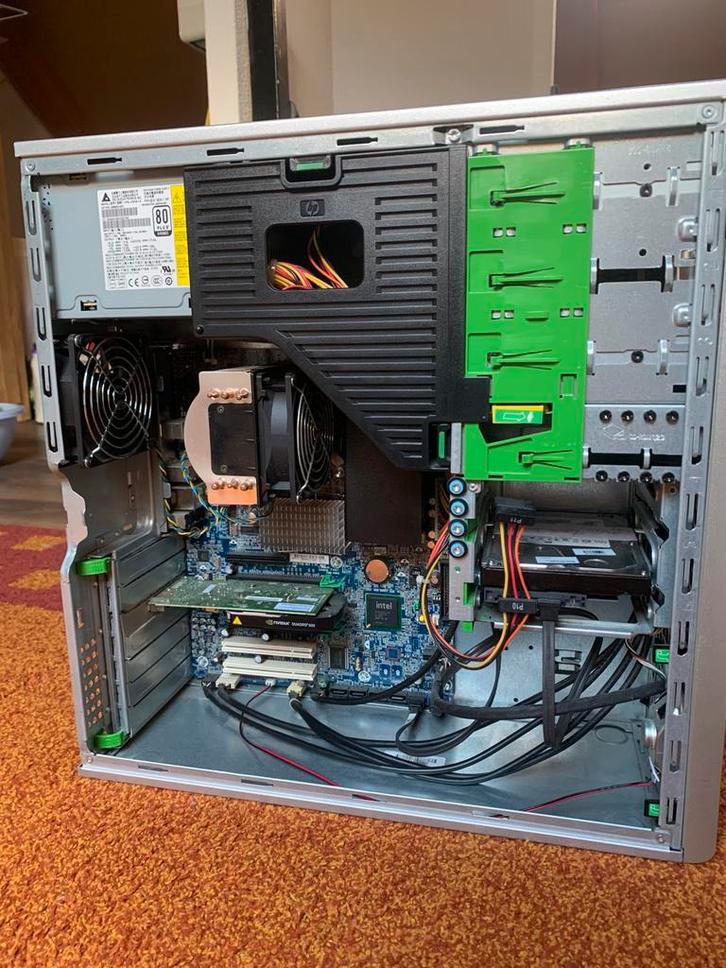 Hp Z400 workstation, Computers en Software, Desktop Pc's, Zo goed als nieuw, 3 tot 4 Ghz, SSD, 8 GB, Met videokaart, Gaming, Ophalen of Verzenden