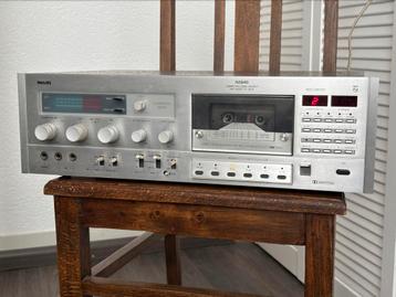 Philips N5846 Hi-Fi Casette Deck, defect beschikbaar voor biedingen