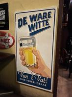 Metalen Hoegaarden bier reclame bord, Ophalen of Verzenden, Gebruikt, Reclamebord, Plaat of Schild, Overige merken