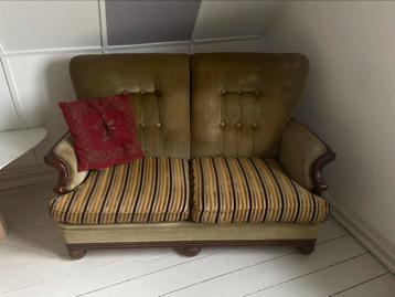 mooie vintage antique bank/sofa/zithoek beschikbaar voor biedingen