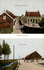 Krimpen aan de Lek School met de Bijbel + openb. school# 949, Verzamelen, Verzenden, 1920 tot 1940, Gelopen, Zuid-Holland