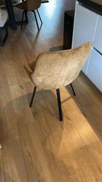 4x Okergele draaibare eetkamerstoelen – bijna als nieuw!, Ophalen of Verzenden, Zo goed als nieuw, Vier