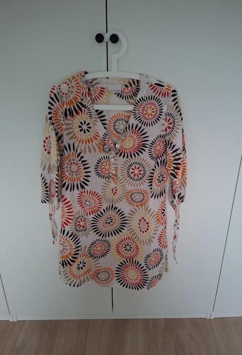 C&A tuniek jurk retro print strandjurk cover up oranje wit, Kleding | Dames, Blouses en Tunieken, Zo goed als nieuw, Maat 34 (XS) of kleiner