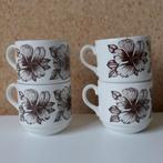 Jaren 70 mokken met bloemen, Huis en Inrichting, Keuken | Servies, Ophalen of Verzenden, Zo goed als nieuw, Overige stijlen, Kop(pen) en/of Schotel(s)