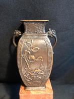 Antiek Chinees bronzen vaasje 13x9x7cm, Ophalen of Verzenden