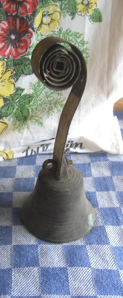 oude bel/ winkelbel/ deurbel, Antiek en Kunst, Antiek | Koper en Brons, Koper, Ophalen of Verzenden