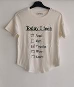 Bershka grappig T-shirt mt. XS-S, Kleding | Dames, T-shirts, Verzenden, Wit, Bershka, Zo goed als nieuw