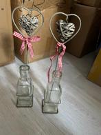 decoratie flesjes met hartje, Huis en Inrichting, Woonaccessoires | Overige, Ophalen of Verzenden, Gebruikt