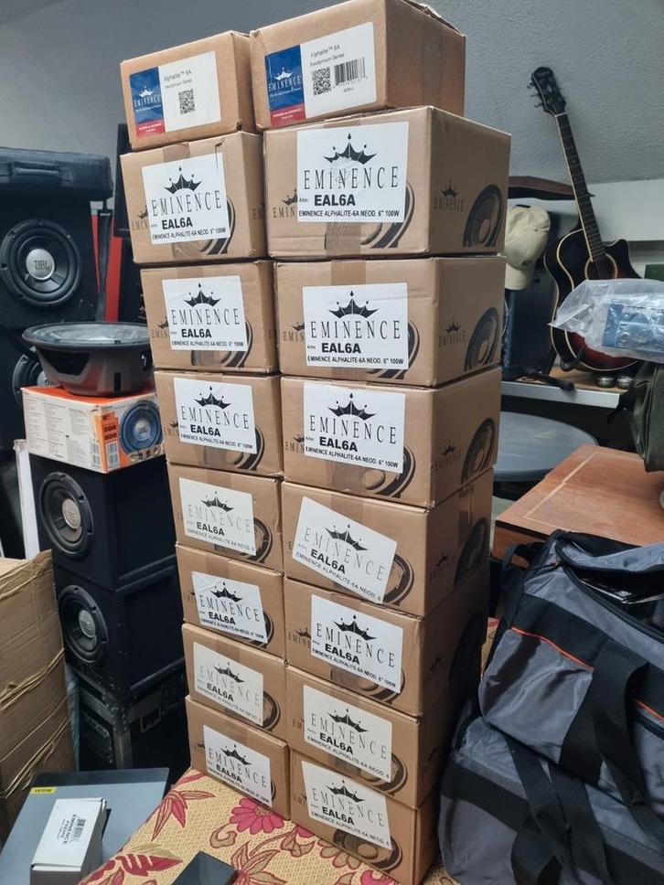 Speakers/kickers+filters NIEUWSTAAT in doos, MERK: Eminence., Audio, Tv en Foto, Professionele Audio-, Tv- en Video-apparatuur