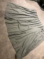 Groen / Grijze gordijn (semi-lichtdoorlatend), 100 tot 150 cm, Verzenden, Zo goed als nieuw, Grijs