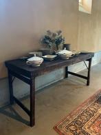 Inklapbare Indiase Marktkraam Tafel, Gebruikt, Vintage, Rechthoekig, 50 tot 100 cm
