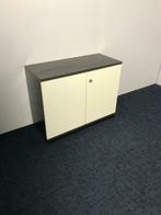 3x Klapdeurkast Sedus, wit/donkergrijs, H77 x B100 x D44 cm., Ophalen, Gebruikt